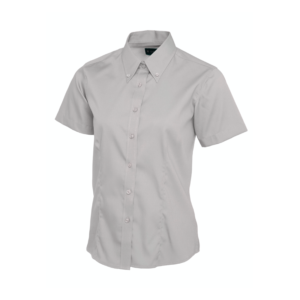 Ladies Pinpoint Oxford Half Sleeve Shirt
